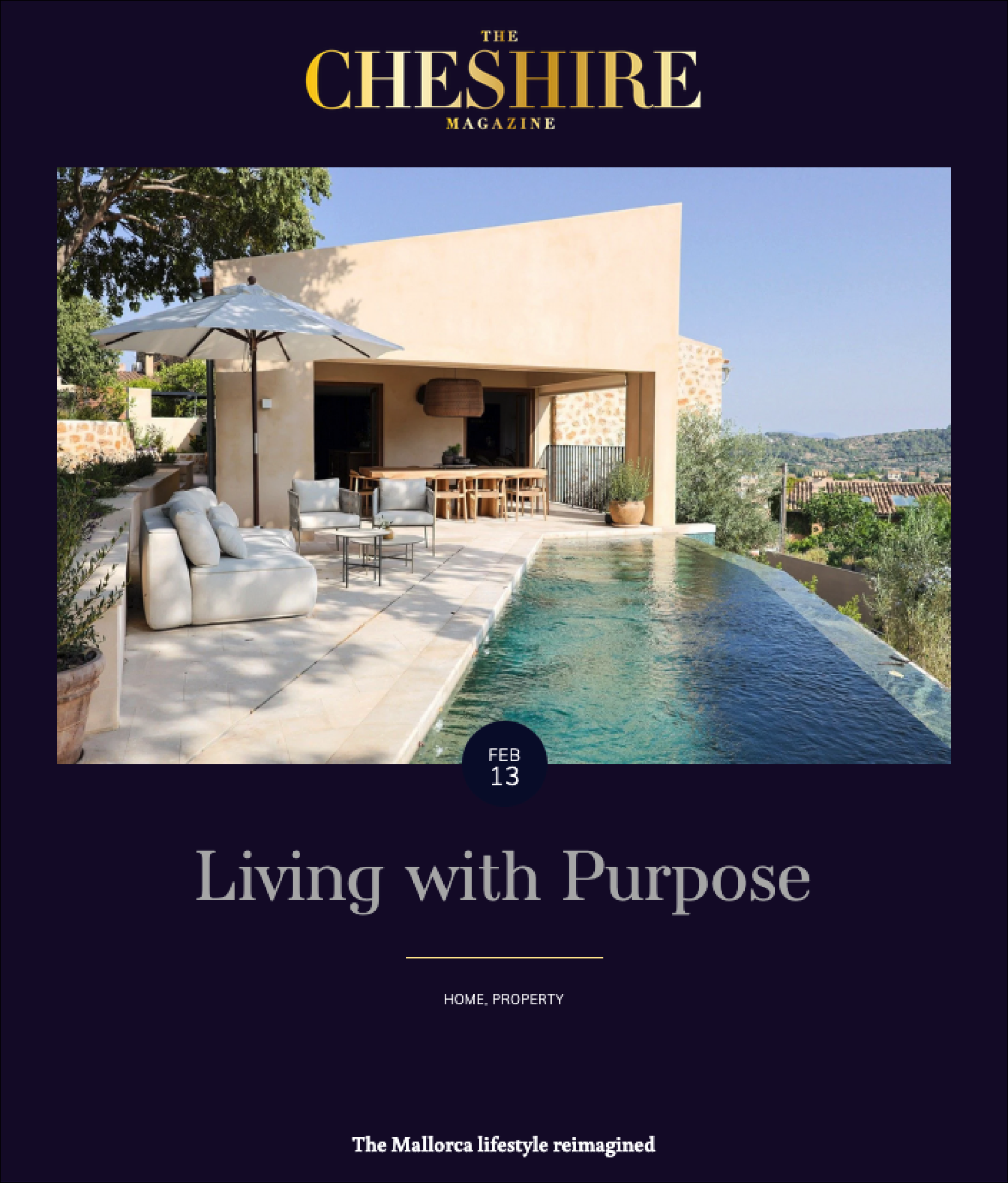 Cheshire magazine front cover showing C&C in the media